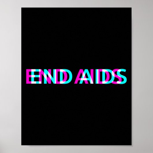 世界エイズデー HIV啓発 エイズ撲滅 ポスター (正面)