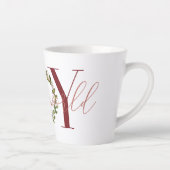 世界エレガントクリスマスリースへの喜び カフェラテマグ (右)