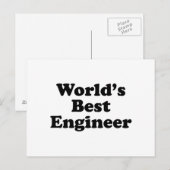 世界エンジニ最高のア ポストカード (正面/裏面)