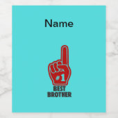 世界カスタマイズの兄弟のギフト品 ワインラベル (シングルラベル)