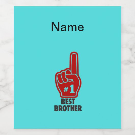 世界カスタマイズの兄弟のギフト品 ワインラベル (シングルラベル)