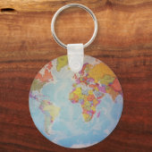世界カッコいい地図 キーホルダー (正面)