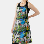 世界カラフルのパロッツ エプロン (インサイチュ)