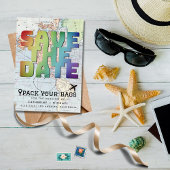 世界カラフル地図デスティネーションウェディング救ザダ セーブザデート