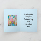 世界カラフル愛/記念日カード サンキューカード (内部)