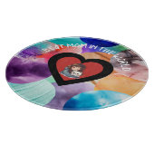 世界カラフル最高のの母おばあちゃん母おばさん カッティングボード (角)