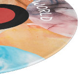 世界カラフル最高のの母おばあちゃん母おばさん カッティングボード (角)