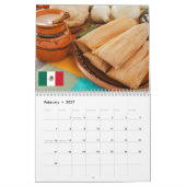 世界カレンダーの食べ物 カレンダー (2月 2027)