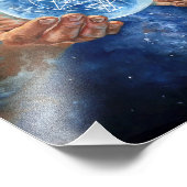 世界ガイアを癒保護す フォトプリント            (角)