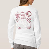 世界クラスのデザインはシームレスに融合 Tシャツ (裏面)