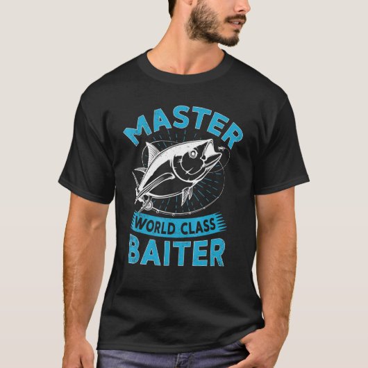 世界クラスのベイト使い釣りマスター Tシャツ (正面)