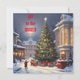 世界クリスマスカードにダウンロード可能なAIの喜び シーズンカード