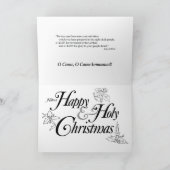 世界クリスマスカードの光 シーズンカード (内部)