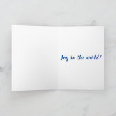 世界クリスマスカードへの喜び シーズンカード (内部)