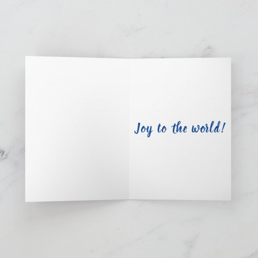 世界クリスマスカードへの喜び シーズンカード (内部)