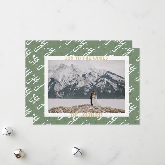 世界クリスマスカードへの喜び シーズンカード (正面/裏面インサイチュ)