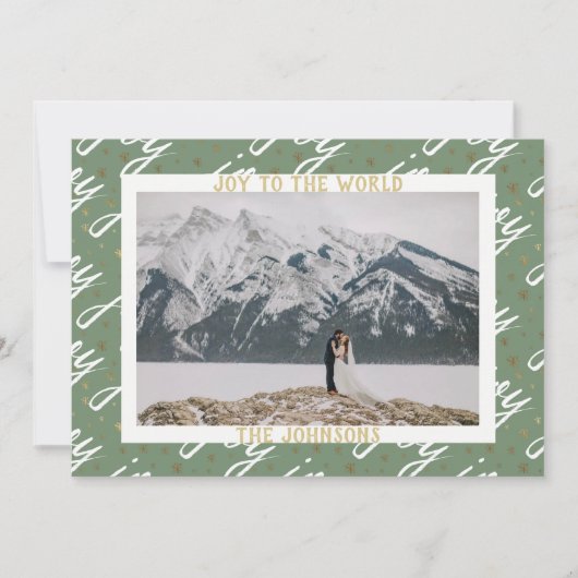 世界クリスマスカードへの喜び シーズンカード (正面)