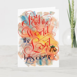 世界クリスマスカードへの喜び シーズンカード