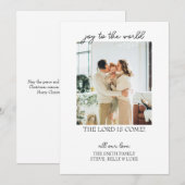 世界クリスマスカードへの喜び 招待状 (正面/裏面)