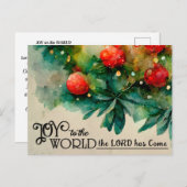 世界クリスマスキャロル・クリスチャンへの喜び シーズンポストカード (正面/裏面)