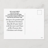 世界クリスマスキャロル・クリスチャンへの喜び シーズンポストカード (裏面)