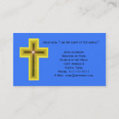 世界クロスクリスチャンの光 名刺 (正面)