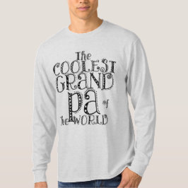 世界クールの可愛いシャツのおじいさん Tシャツ