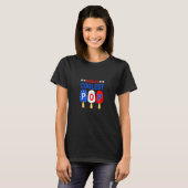 世界クールのGrandpa Usa国旗のアイスクリームの脂肪 Tシャツ (正面フル)