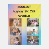 世界クールのNanaの家族の写真6 フリースブランケット (正面)