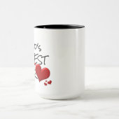 世界クール一の愛のコーヒおもしろいー マグカップ (中央)