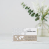 世界グローバルグローブ国際的企業のル 名刺 (スタンド正面)