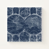 世界グローブ設計図 ノートブック (裏面)