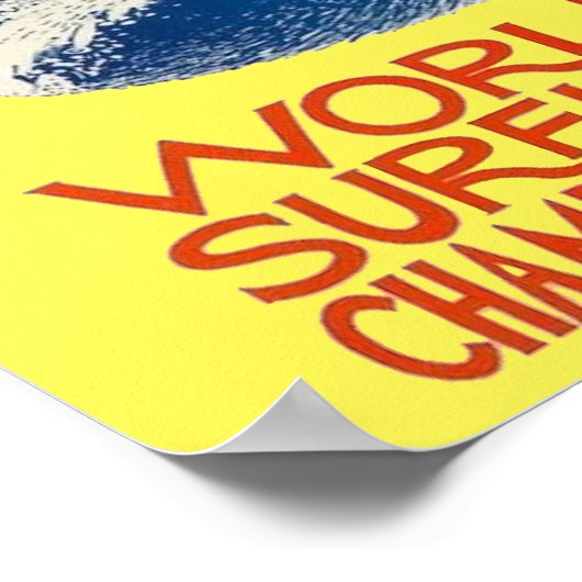 世界サーフィン選手権66サーフポスター ポスター (角)