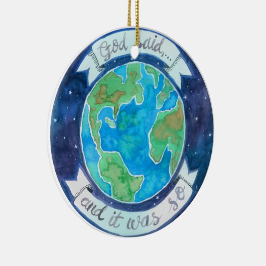 世界ジェシーの木の創造 セラミックオーナメント (右)