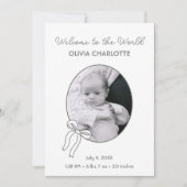 世界ジェンダーニュートラル新生児誕生へようこそ 案内状 (正面)