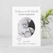 世界ジェンダーニュートラル新生児誕生へようこそ 案内状 (スタンド正面)