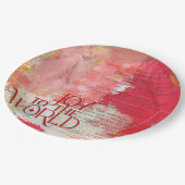 世界スタイリッシュの歌詞への喜びクリスマスキャロル ペーパープレート (アングル)