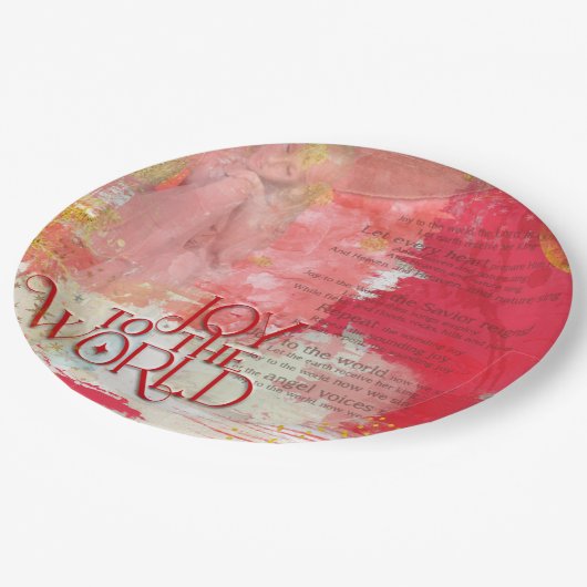 世界スタイリッシュの歌詞への喜びクリスマスキャロル ペーパープレート (アングル)