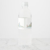 世界ステッカーのスカイライン ペットボトルラベル (裏面)