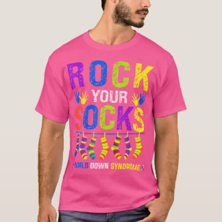 世界ダウン症の日 ロックスソックス啓発活動 Tシャツ