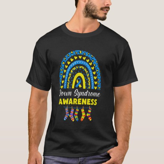 世界ダウン症の日 321 ダウン症啓発 サポート メンズ Tシャツ (正面)