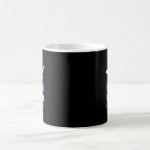 世界ダウン症候群の日ががんアイディアを倒す コーヒーマグカップ (中央)