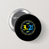 世界ダウン症候群啓発 321 缶バッジ (正面&裏面)