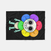 世界ダンディの衣装と大人の子供へクリスマ フリースブランケット (正面(横))