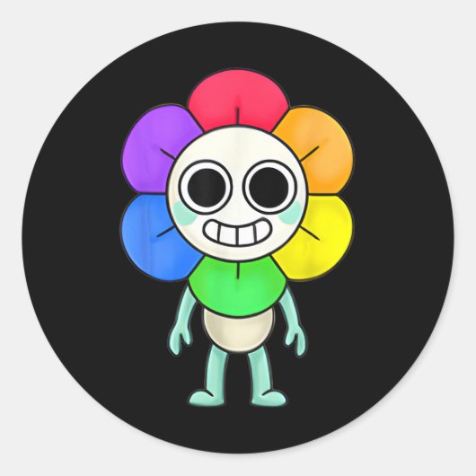 世界ダンディの衣装と大人の子供へクリスマ ラウンドシール (正面)