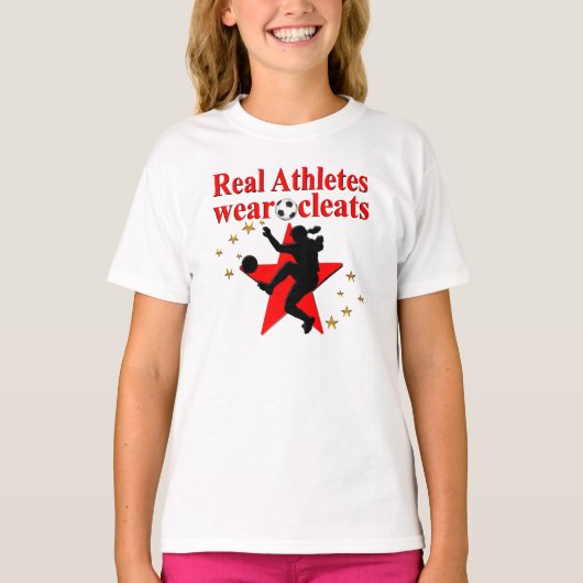 世界チャンピオンサッカー選手 Tシャツ (正面)