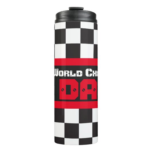 世界チャンピオンパパモーターレースをテーマにした タンブラー (正面)