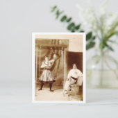 世界チャンピオン レディ・バッグパンチャー ヴィンテージ ポストカード (スタンド正面)