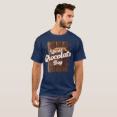世界チョコレートデーの友達 Tシャツ (正面フル)