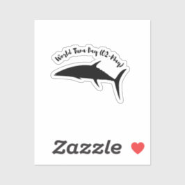 世界ツナデー5月2日白黒 シール